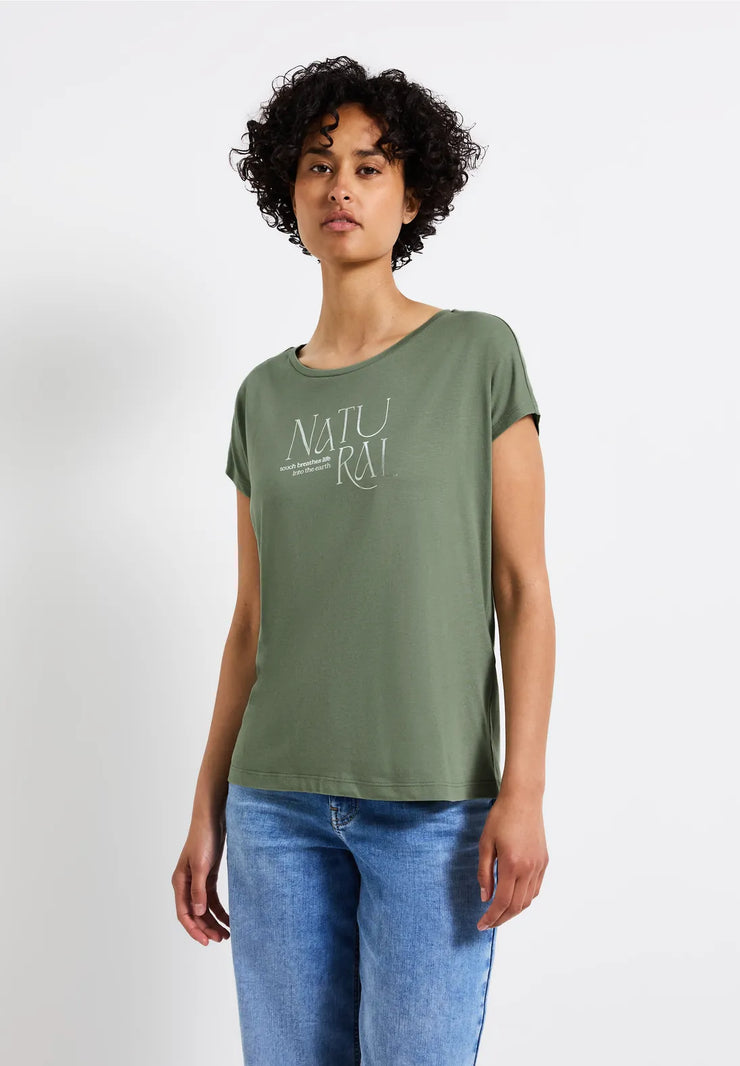 Street One - Grön T-shirt NATURAL