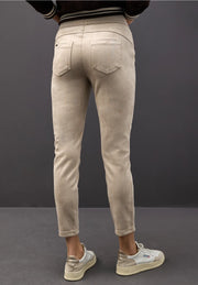Street One - Hope beige byxa i mocka-look