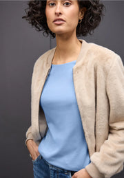 Street One - Lanea fodrad topp ljusblå