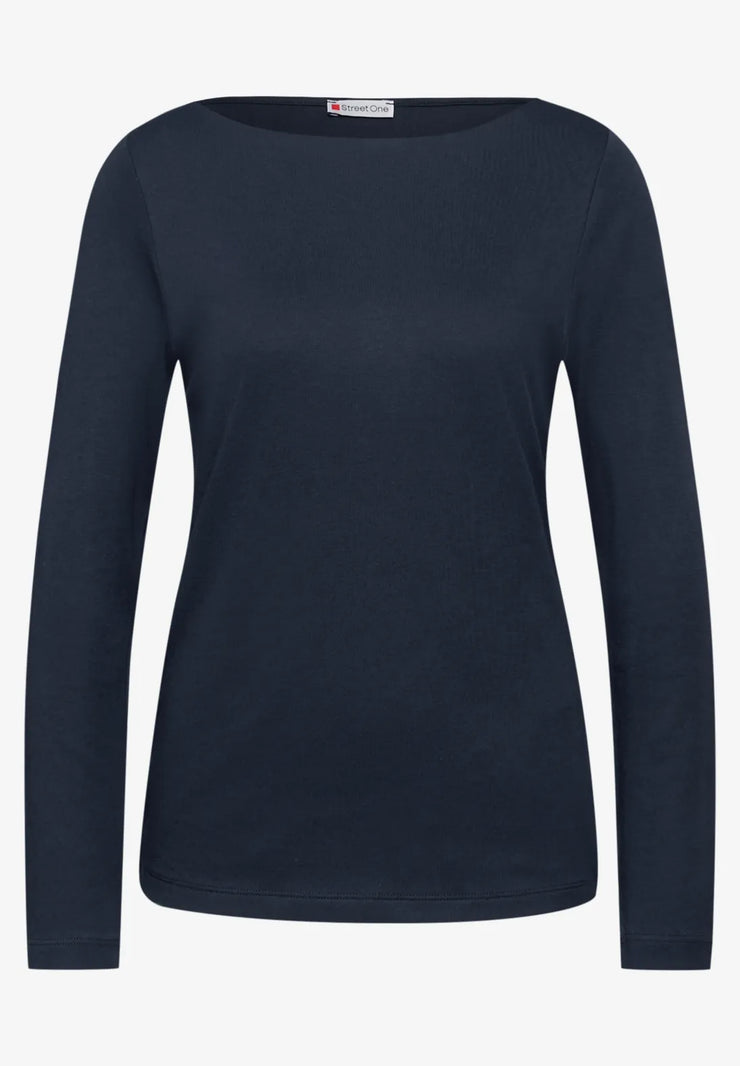 Street One - Lanea fodrad topp mörkblå
