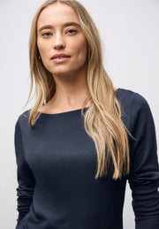 Street One - Lanea fodrad topp mörkblå