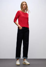 Street One - Lanea fodrad topp röd