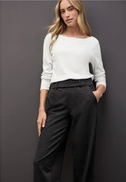 Street One - Lanea fodrad topp off white