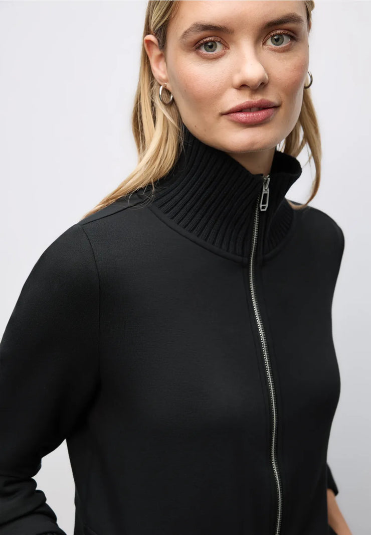Street One - Svart lång sweatshirtjacka
