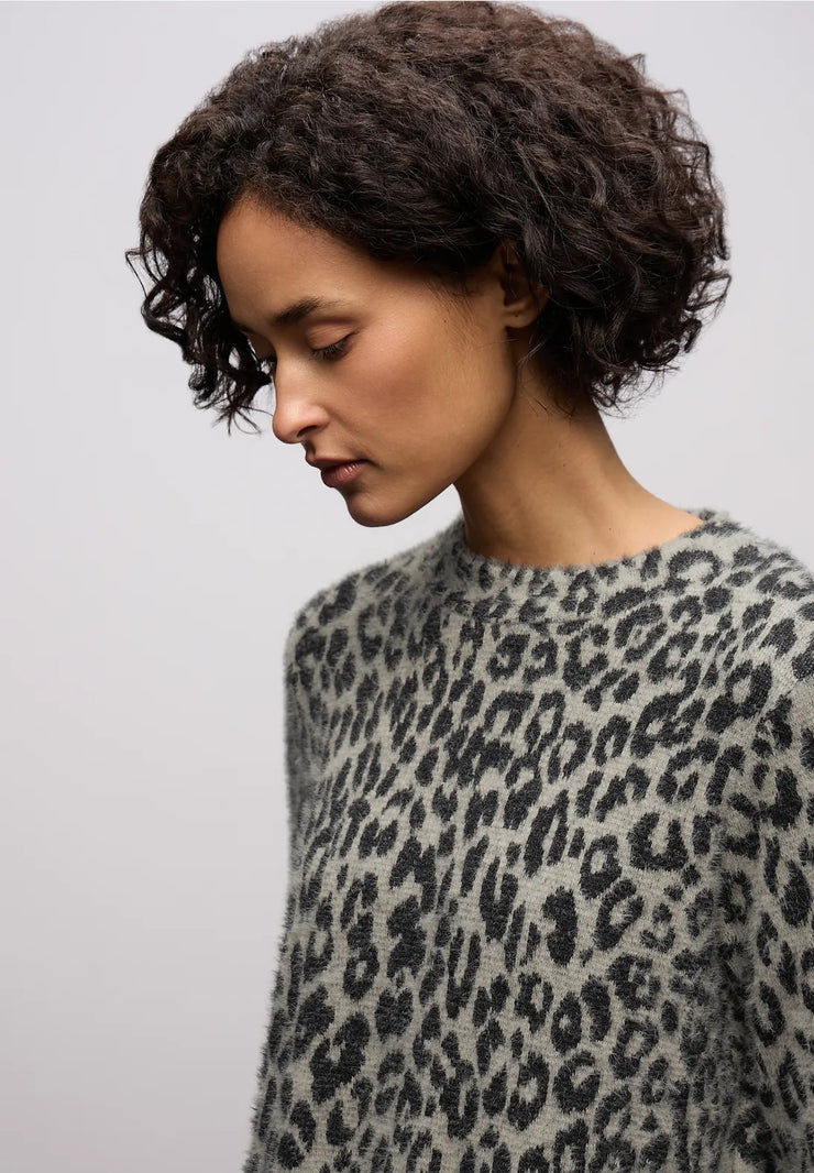 Street One - Stickad klänning i fjädergarn