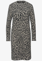 Street One - Stickad klänning i fjädergarn