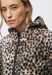 Street One - Leopardmönstrad teddyjacka