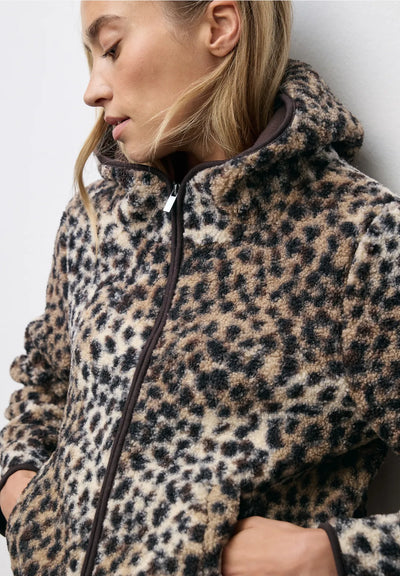 Street One - Leopardmönstrad teddyjacka