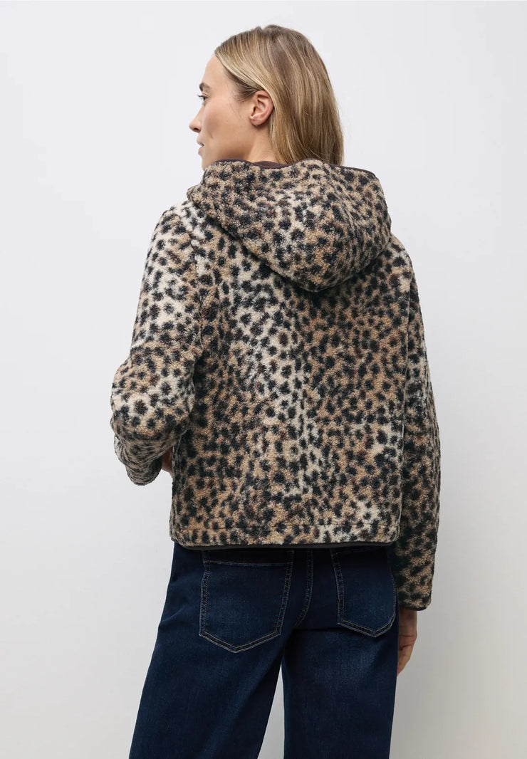 Street One - Leopardmönstrad teddyjacka