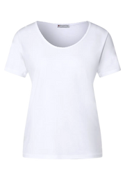 Street One - Vit t-shirt Livaeco™