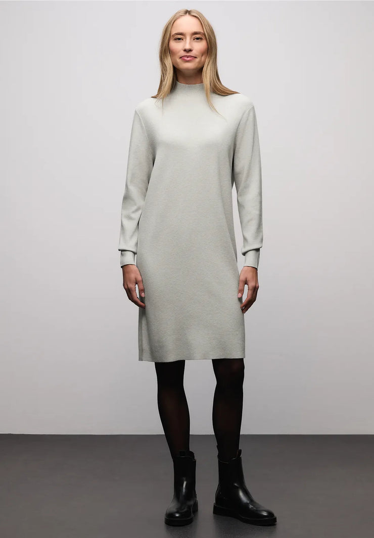 Street One - Grå stickad klänning