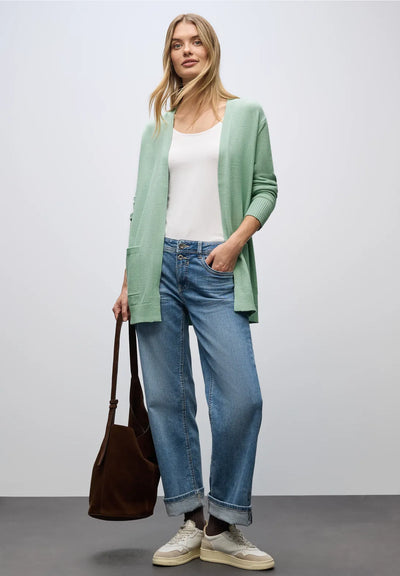 Street One - Grön kofta med fickor