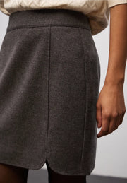 Street One - Maja brun kjol i ylle-look