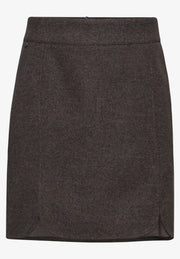 Street One - Maja brun kjol i ylle-look