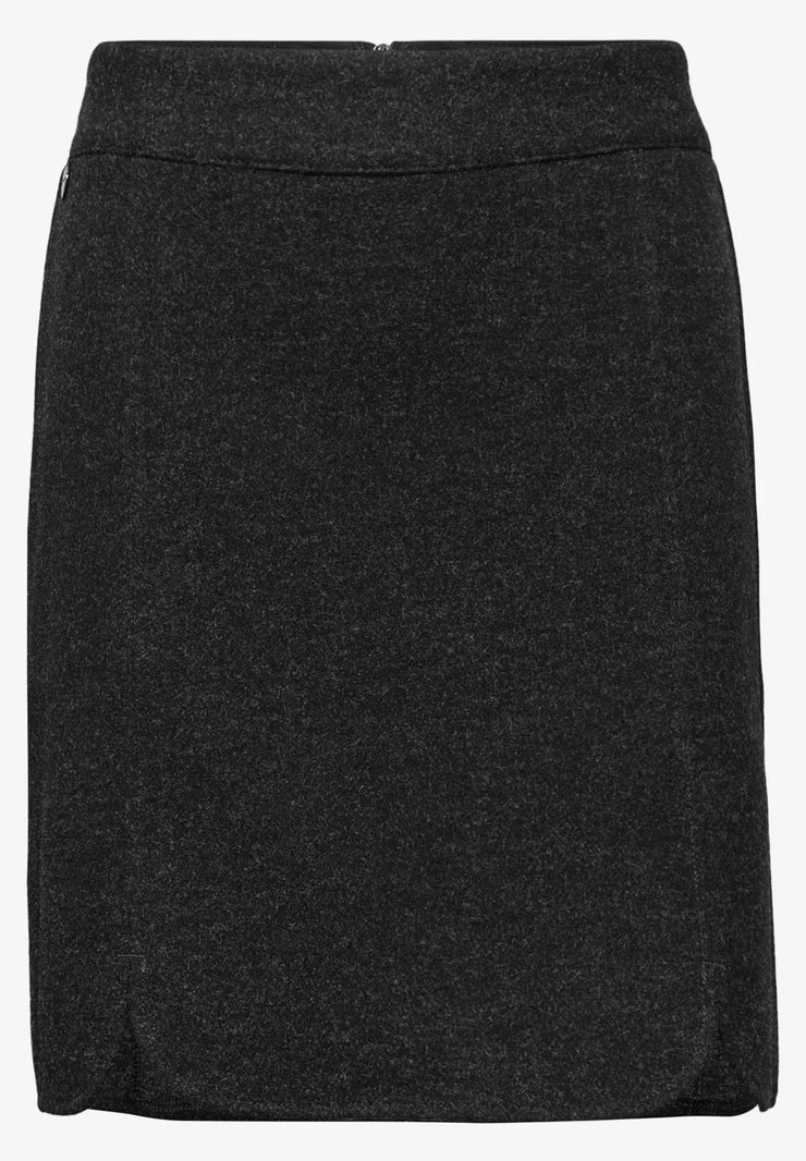 Street One - Maja grå kjol i ylle-look