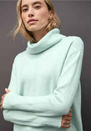 Street One - Mintgrön stickad polotröja