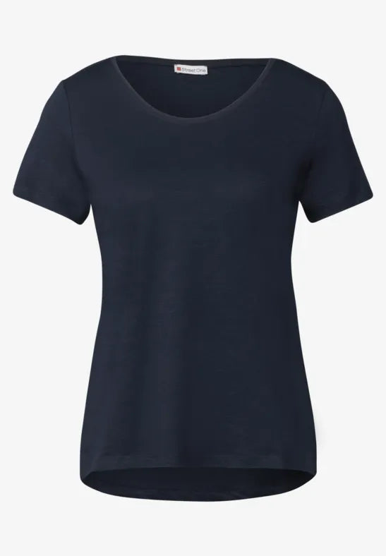 Street One - Mörkblå T-shirt Gerda