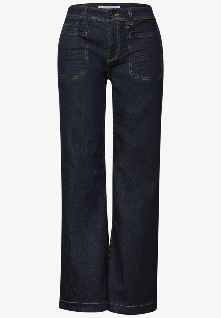 Street One - Vida jeans med påsydda fickor