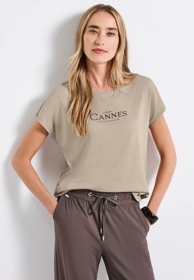Street One - Beige T-shirt Club Cannes