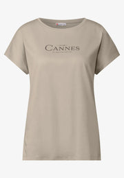 Street One - Beige T-shirt Club Cannes