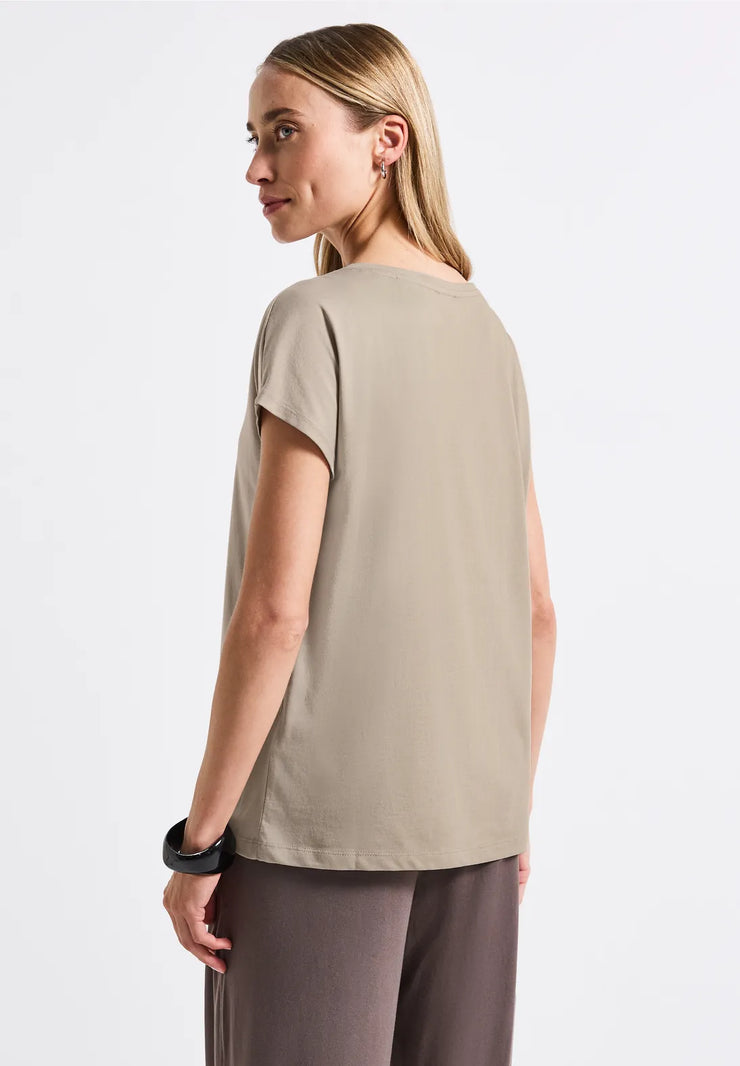 Street One - Beige T-shirt Club Cannes