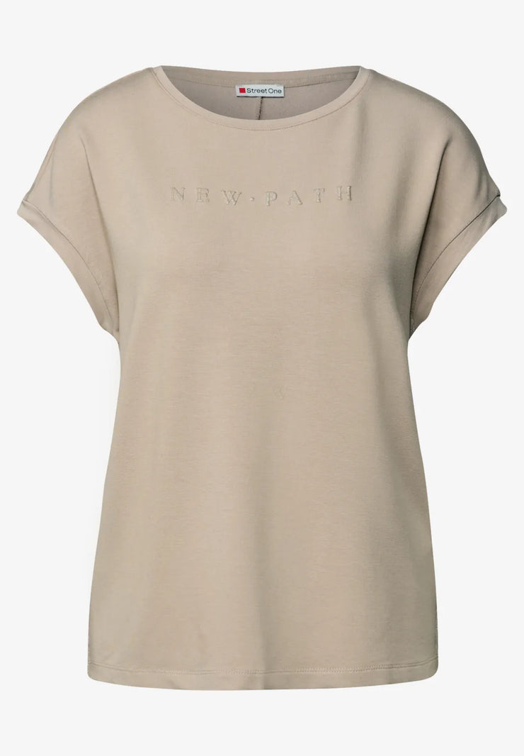 Street One - Beige T-shirt New Path