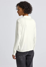 Street One - Off white blus i trikå