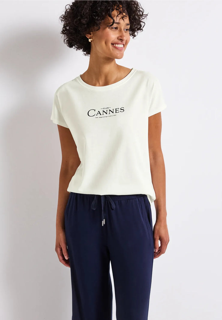 Street One - Off white T-shirt Club Cannes