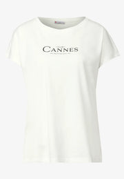 Street One - Off white T-shirt Club Cannes