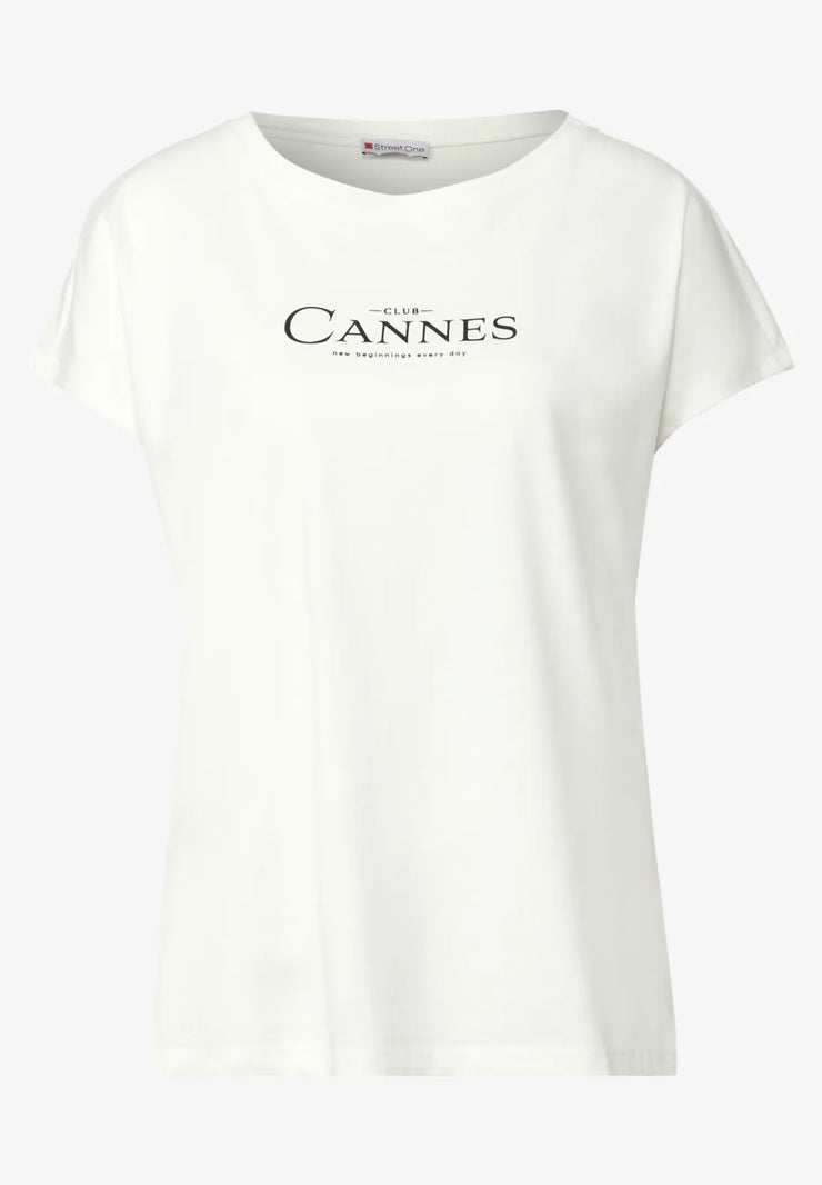 Street One - Off white T-shirt Club Cannes