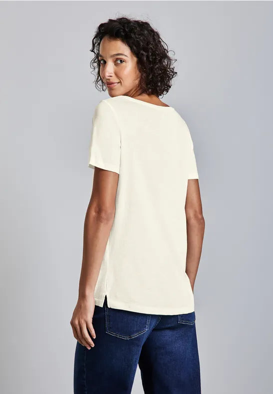 Street One - Off white T-shirt Gerda