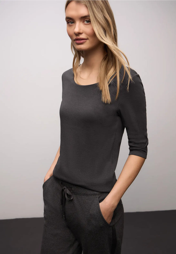 Street One - Pania fodrad bastopp mörkbrun