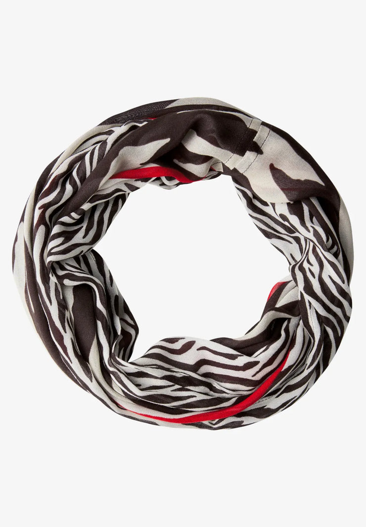 Street One - Brun mönstrad tubscarf Livaeco™