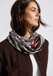 Street One - Brun mönstrad tubscarf Livaeco™