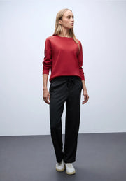 Street One - Röd sweatshirt