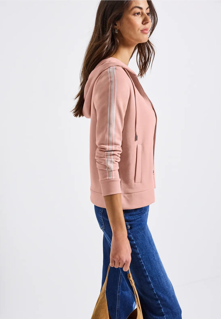 Street One - Rosa jacka med huva