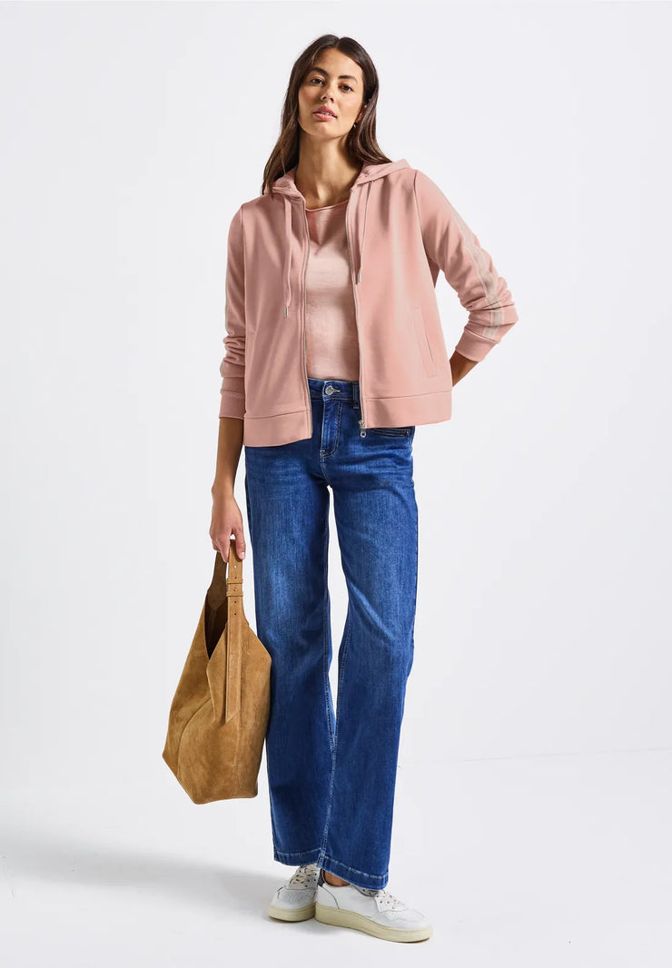 Street One - Rosa jacka med huva