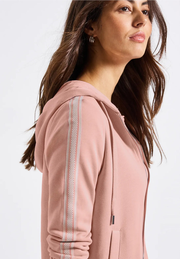 Street One - Rosa jacka med huva