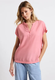 Street One - Rosa kortärmad blus