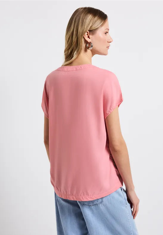 Street One - Rosa kortärmad blus