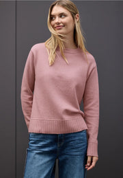 Street One - Rosa stickad tröja