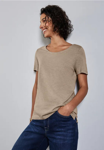 Street One - Beige T-shirt Gerda