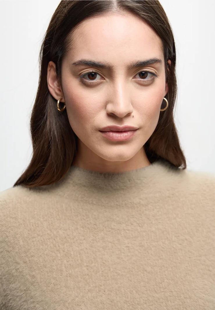 Street One - Beige fjädergarnströja