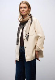Street One - Brun beige fyrkantssjal Livaeco™