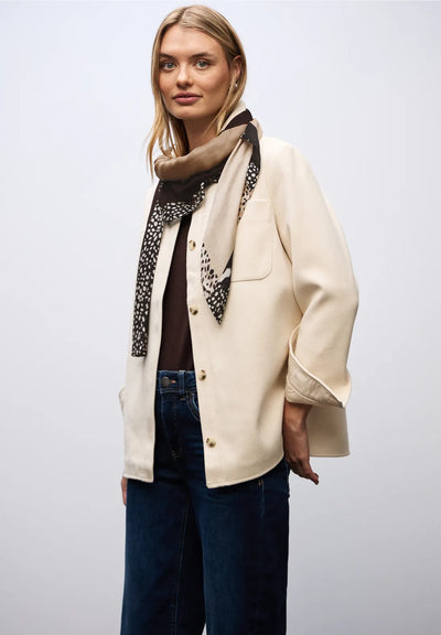 Street One - Brun beige fyrkantssjal Livaeco™