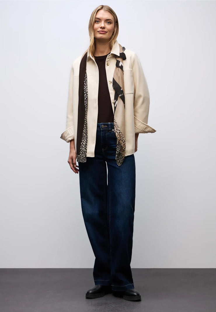 Street One - Brun beige fyrkantssjal Livaeco™