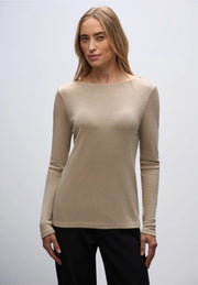 Street One - Beige glittrig topp