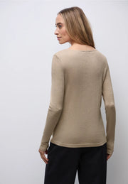 Street One - Beige glittrig topp