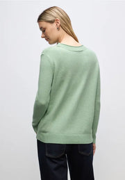 Street One - Serene green melange pullover