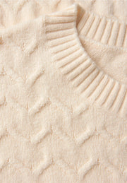 Street One - Beige stickad tröja